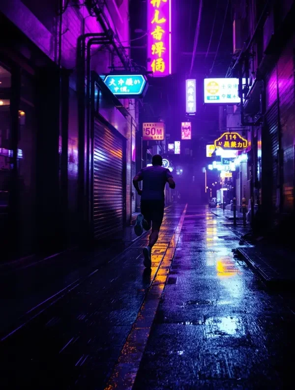 暗夜追凶短剧封面海报，悬疑推理题材，共54集