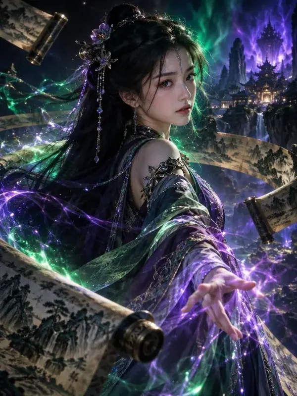 星轨坠落时短剧封面海报，奇幻脑洞题材，共52集