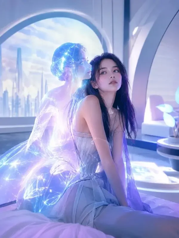 男友是AI短剧封面海报，奇幻脑洞题材，共50集